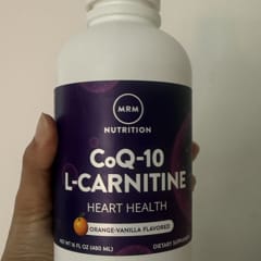 mrm coq10 with l carnitine MRM Nutrition, жидкий коэнзим Q-10 и L-карнитин, апельсин и ваниль, 480 мл  (16 жидк. унций) | L-карнитин