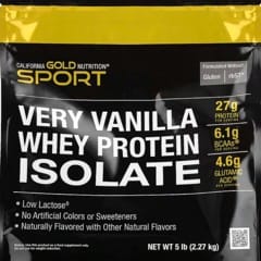 California Gold Nutrition, изолят сывороточного протеина, с 
